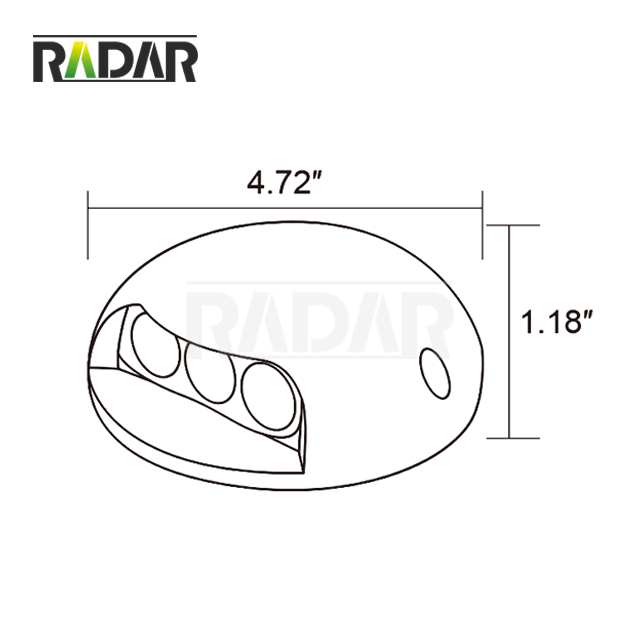 RDL-6305-ABK 장식 야외 led 데크 라이트