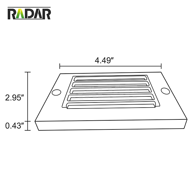 RSL-8301-LED 스마트 매입형 저전압 LED 스텝 라이트